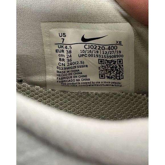 Nike Air Zoom Terra Kiger 6 Aura Women's Trail Running Shoes Size 7 CJ0220-400 - Picture 10 of 10